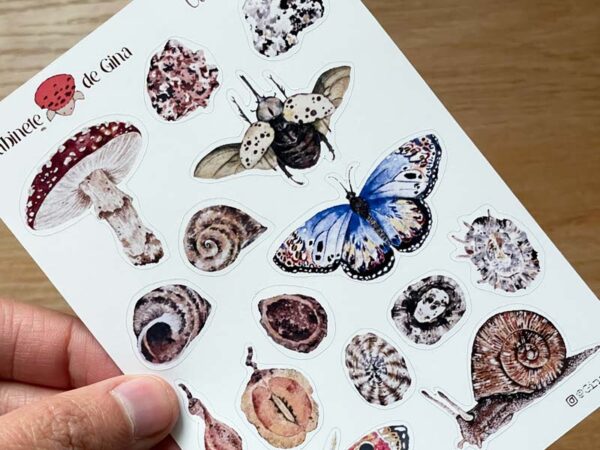 Planilla de stickers Curiosidades naturales